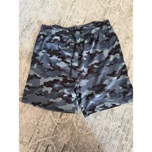 WXYZ Men’s Nylon Pull On Camo Shorts Size XL